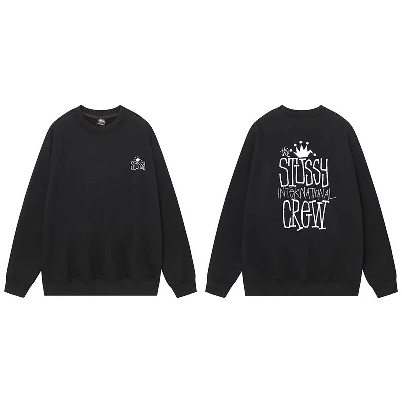 Stussy International Crew Sweatshirt Black