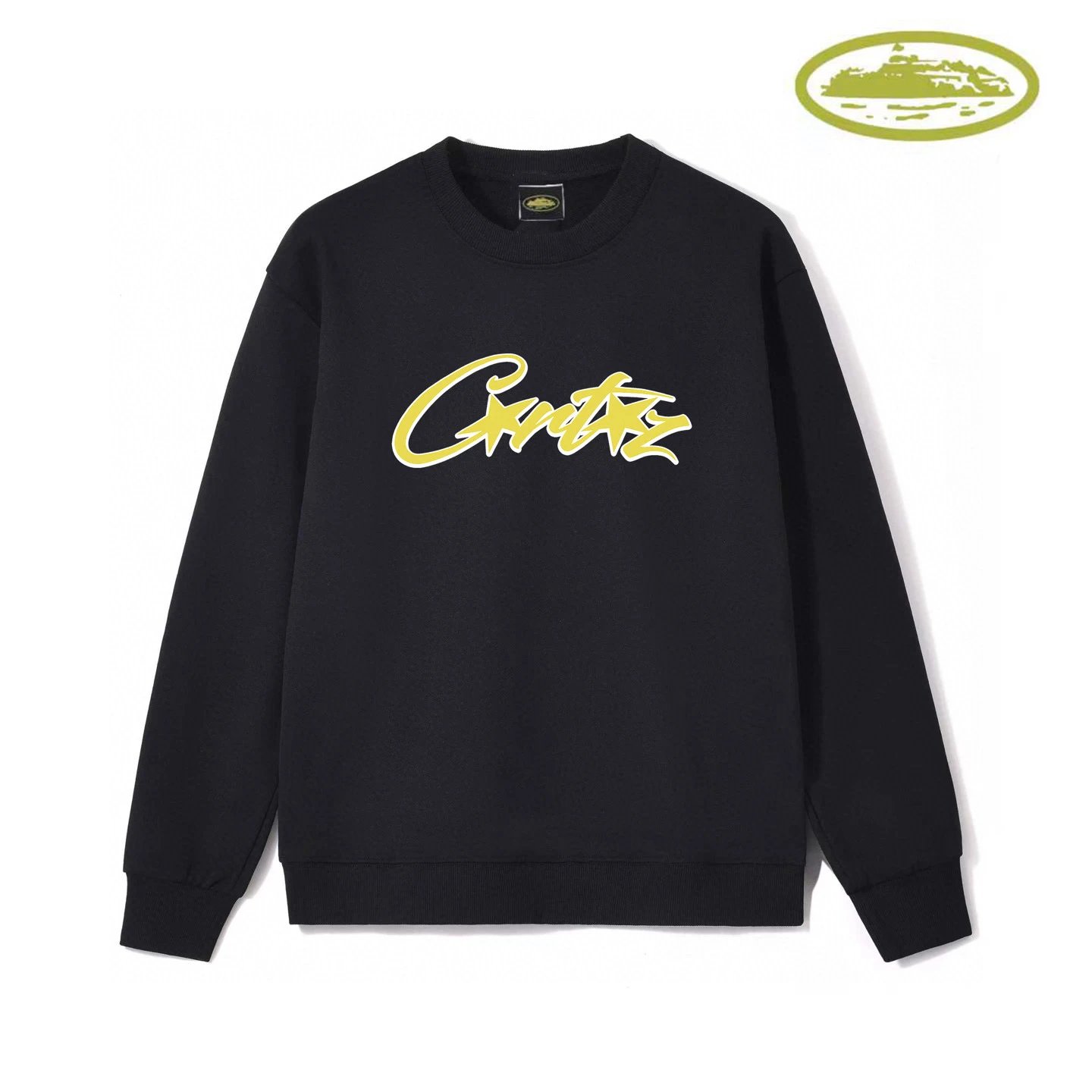 Design Flame 'C' Graphic Sweatshirt Black Hoodie - 5