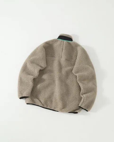 Patagonia Better Sweater Fleece Jacket Light Gray with Mustard Yellow Accents Outerwear - 11