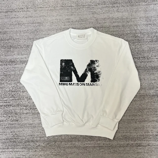 Maison Margiela Hoodies & Sweatshirts Crewneck sweatshirt with numeric graphic print product detail image 31