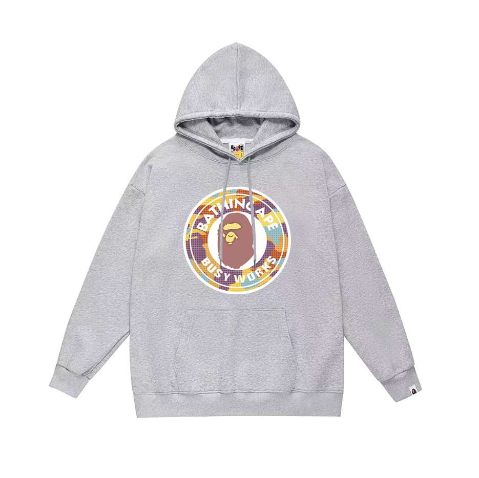A Bathing Ape Pixel Camo Ape Head Hoodie Black - 5