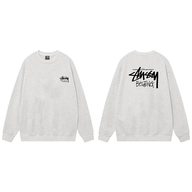 Stussy Beijing Crewneck Sweatshirt Grey