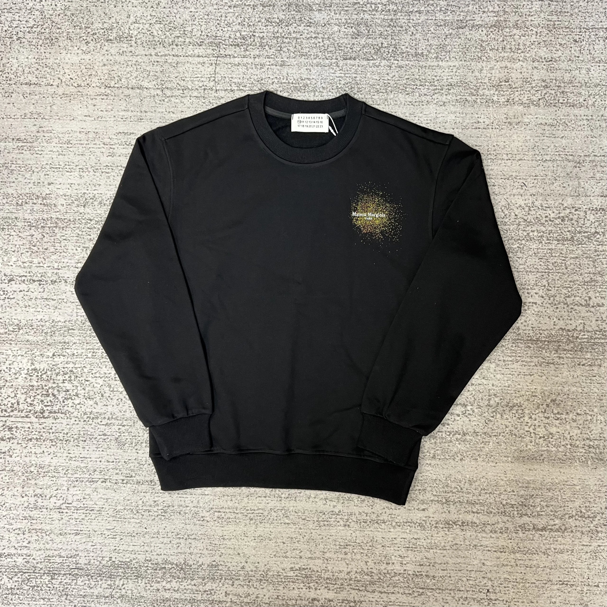 Supreme x Maison Margiela Number Grid Crewneck Black Hoodie - 14