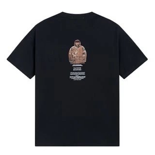 Stone Island Astronaut Figure Graphic T-Shirt Black