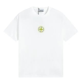 Stone Island Small Compass Logo T-Shirt White