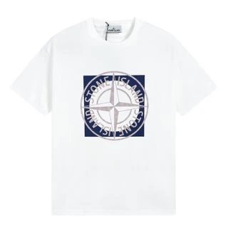Stone Island Square Compass Graphic T-Shirt White
