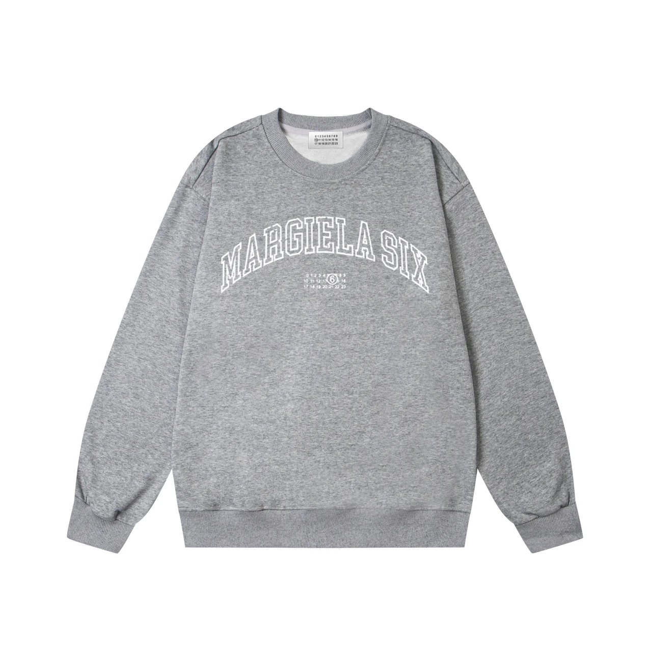 Margiela Six Crewneck Sweatshirt Grey