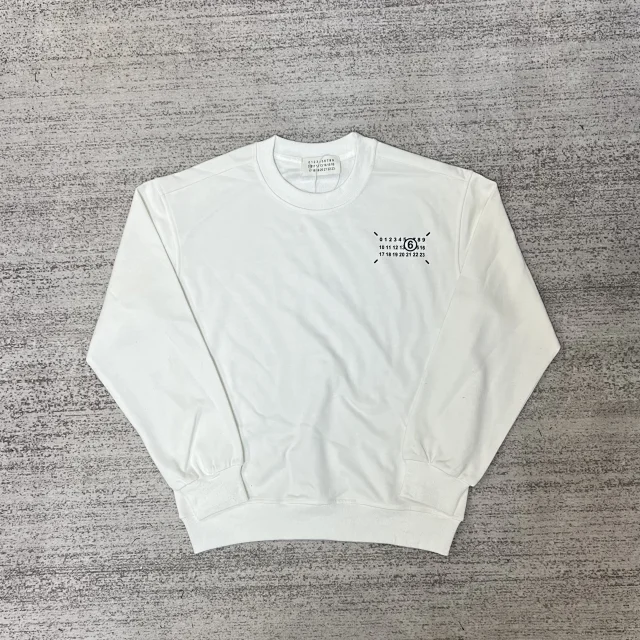Maison Margiela Hoodies & Sweatshirts Crewneck sweatshirt with numeric graphic print product detail image 11