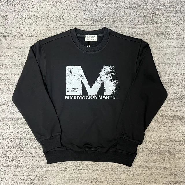 Maison Margiela Hoodies & Sweatshirts Crewneck sweatshirt with numeric graphic print product detail image 30