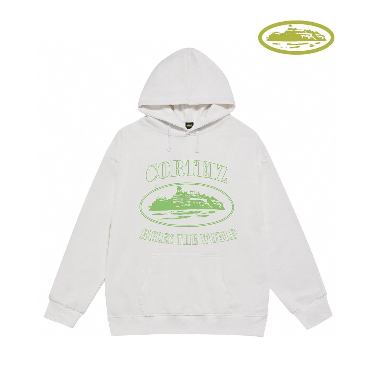 Corteiz Script Logo Heather Gray Hoodie - 6
