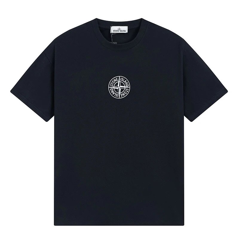 Stone Island Small Compass Logo T-Shirt Navy