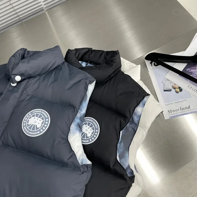 Canada Goose Vests Quilted puffer vest with stand collar and patch pockets product detail image 11