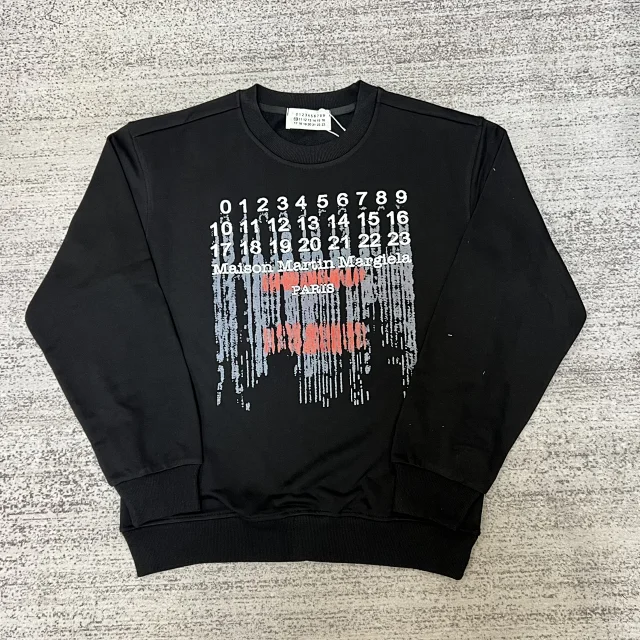 Maison Margiela Hoodies & Sweatshirts Crewneck sweatshirt with numeric graphic print product detail image 37