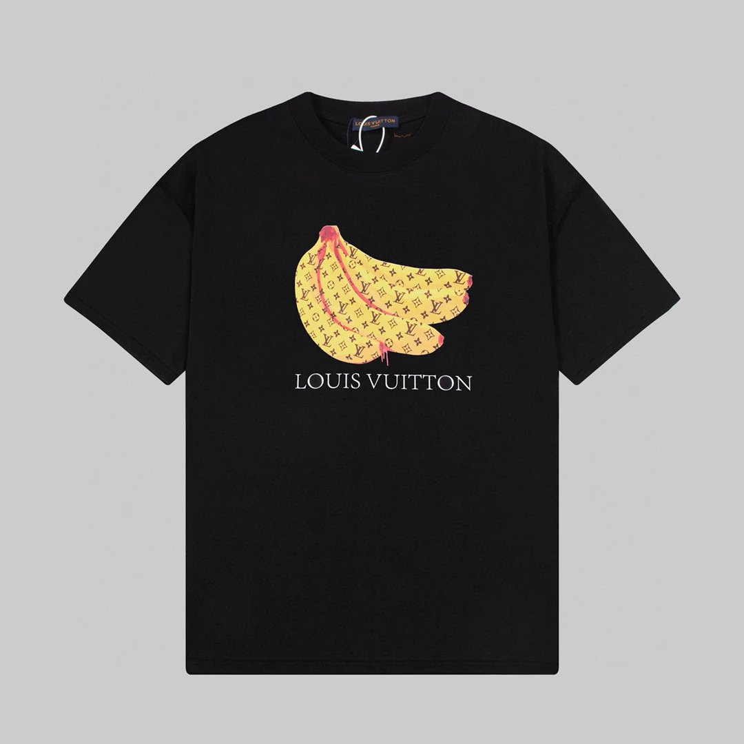 Louis Vuitton Monogram Banana Graphic Tee Black