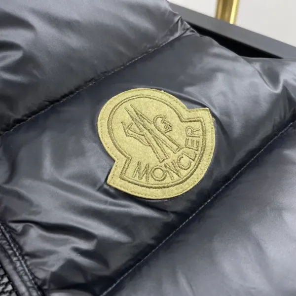 Moncler Down Vest Navy with Olive Green Lining Outerwear.vest - 4