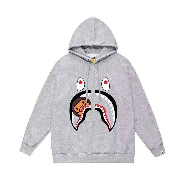 A BATHING APE Hoodies & Sweatshirts Shark Graphic Pullover Hoodie product detail image 4