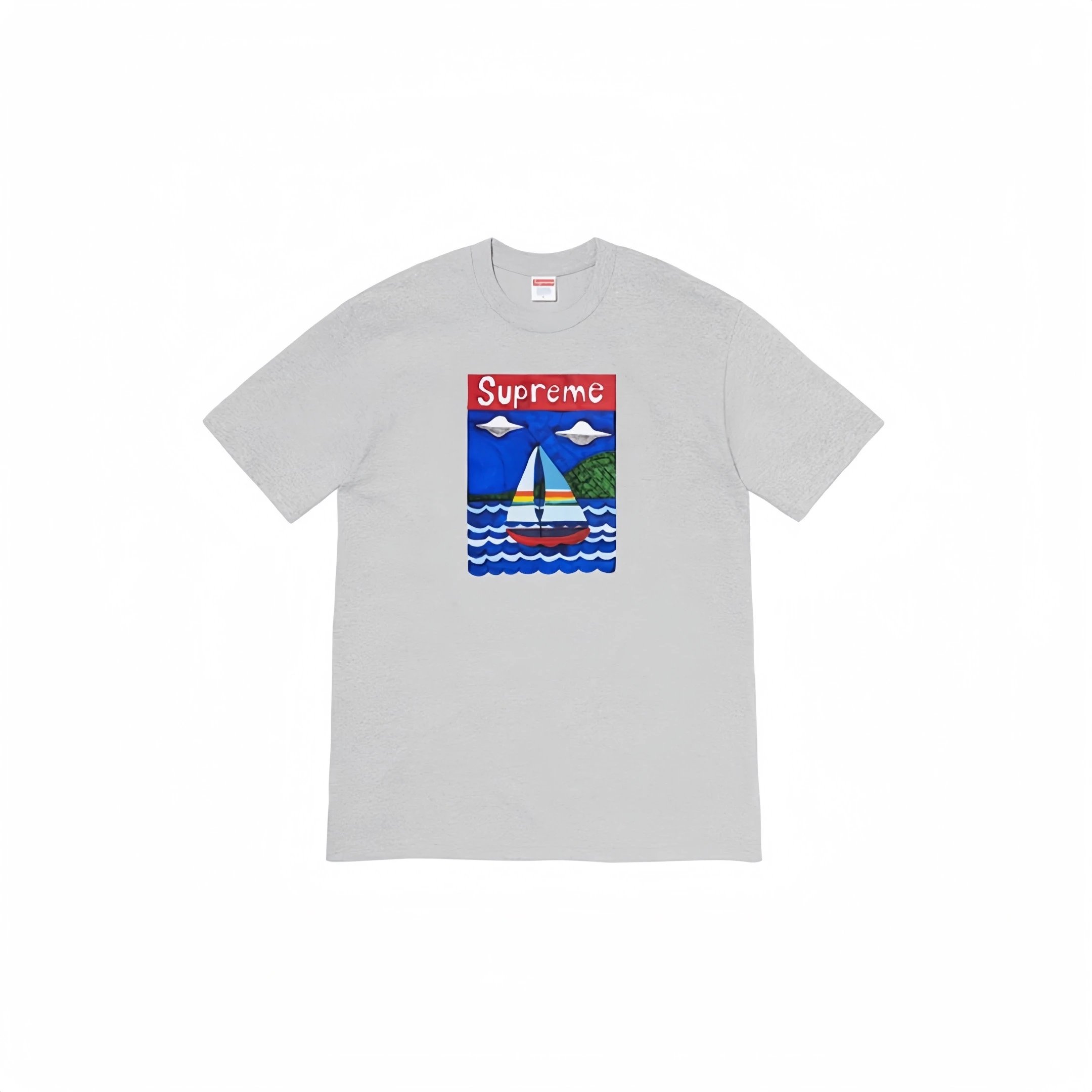 Supreme Sailboat Tee Ash Grey