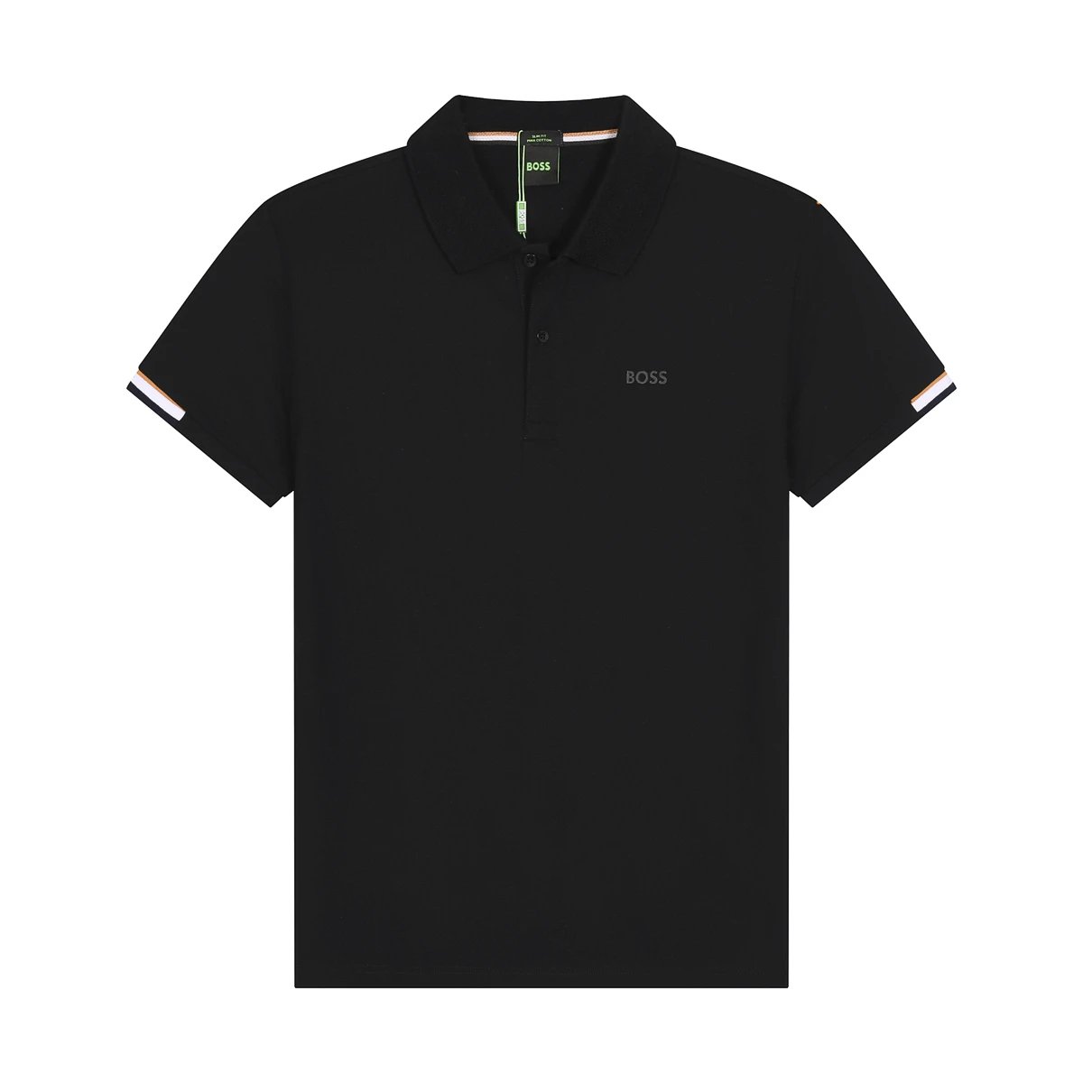 Hugo Boss Pio Polo Black Orange Cuff