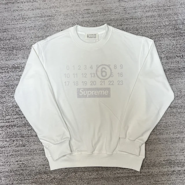 Maison Margiela Hoodies & Sweatshirts Crewneck sweatshirt with numeric graphic print product detail image 28
