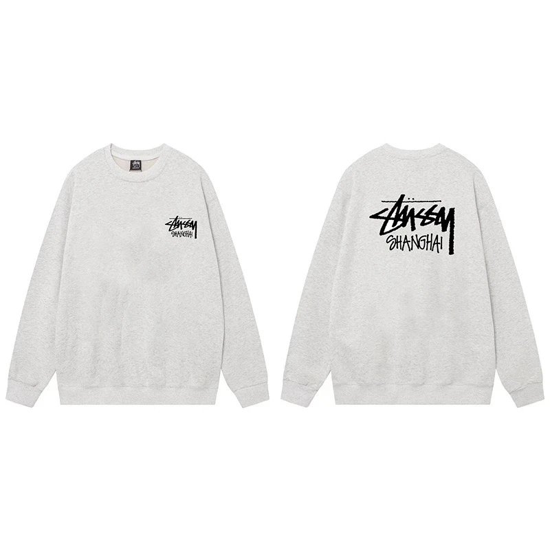 Stussy Shanghai Crewneck Grey