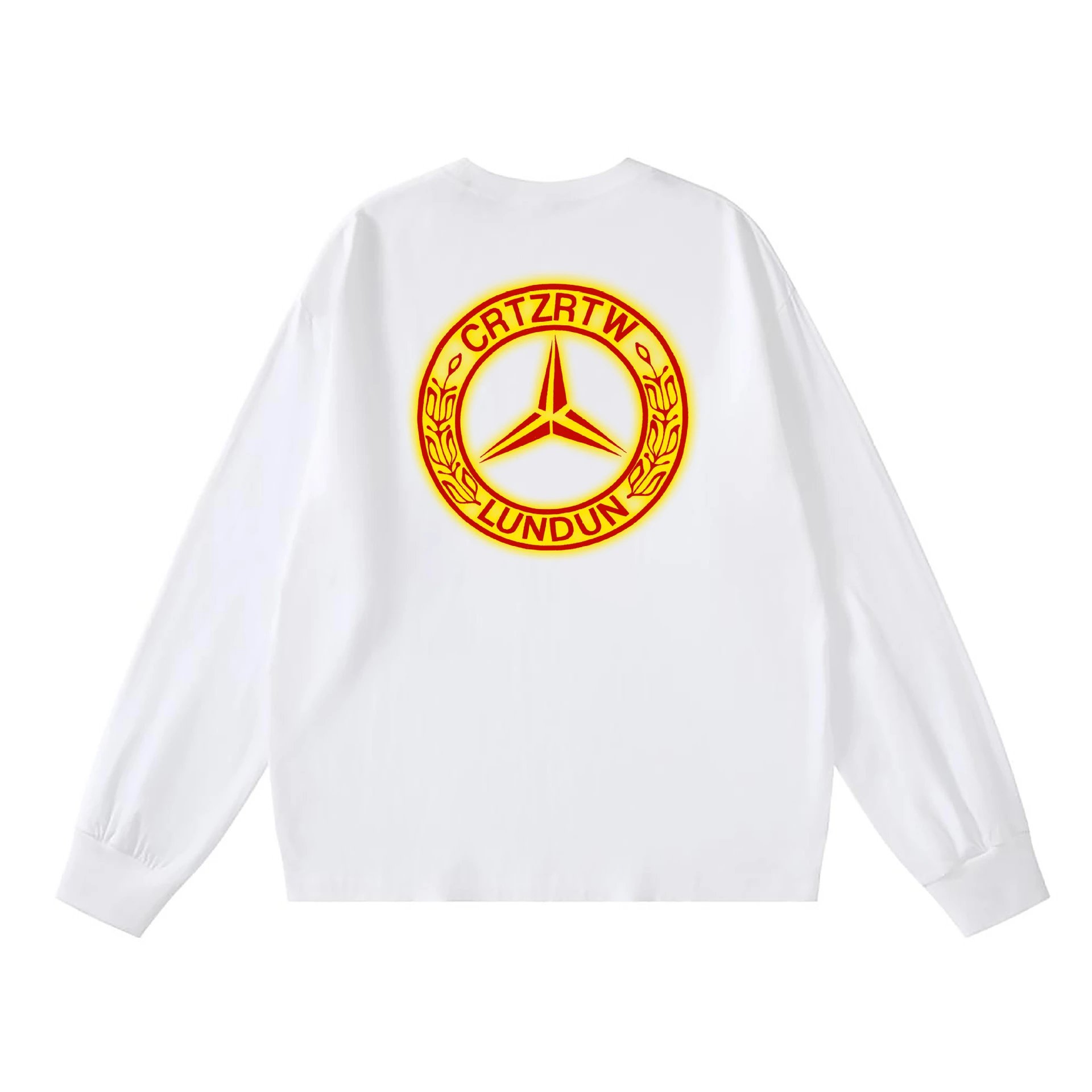 CRTZRTW Logo Long Sleeve White