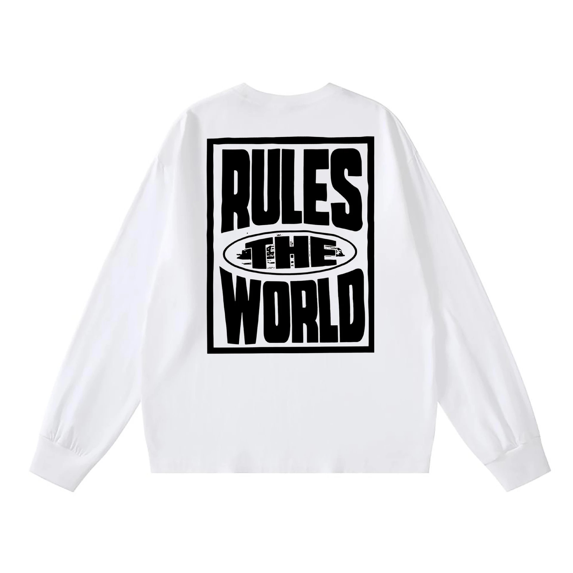 Corteiz Target Logo Long Sleeve T-Shirt White - 8