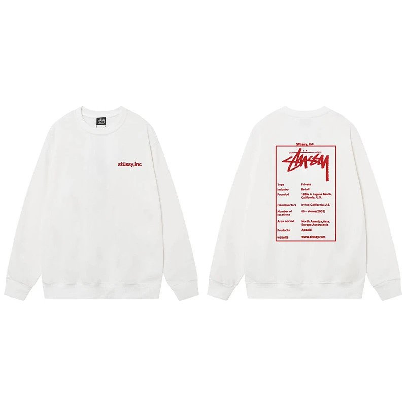 Stussy Inc. Graphic Sweatshirt White