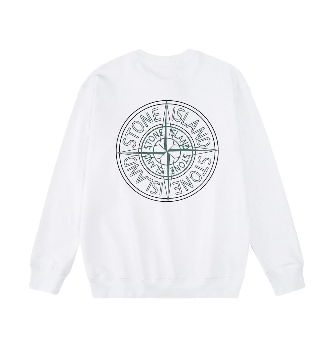 Stone Island Crewneck Sweatshirt White