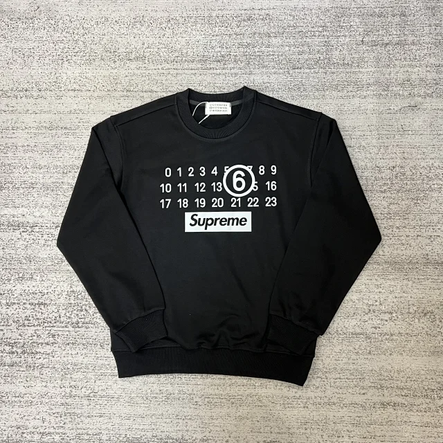 Maison Margiela Hoodies & Sweatshirts Crewneck sweatshirt with numeric graphic print product detail image 29