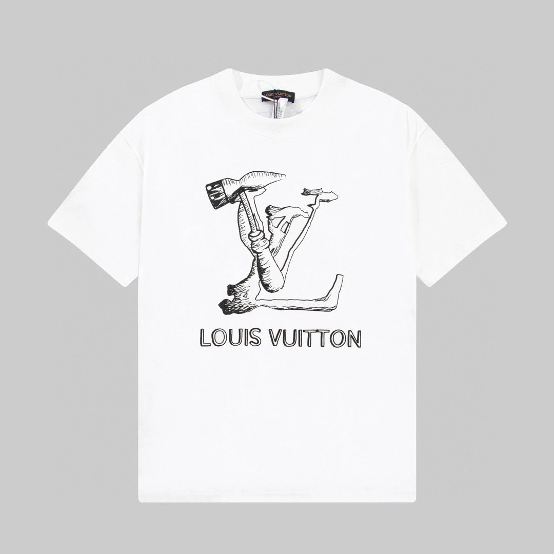 Louis Vuitton Rainbow Monogram T-Shirt White - 6