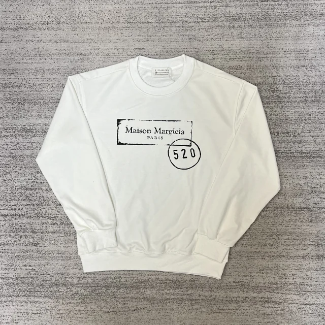 Maison Margiela Hoodies & Sweatshirts Crewneck sweatshirt with numeric graphic print product detail image 22