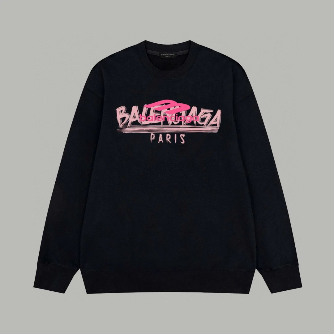 Balenciaga Logo Sweatshirt Black