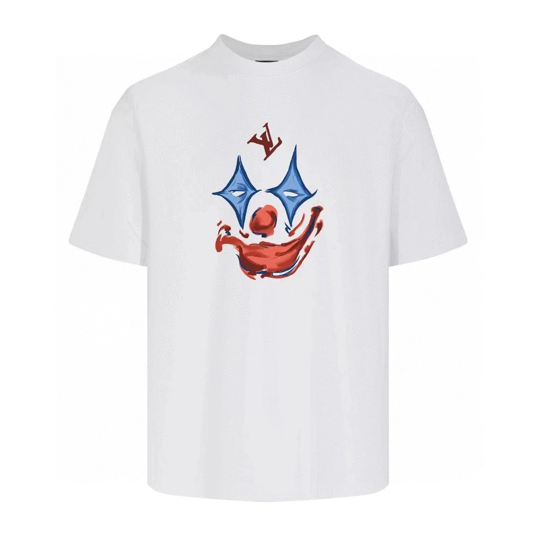 Louis Vuitton LV Clown Face Graphic Tee White
