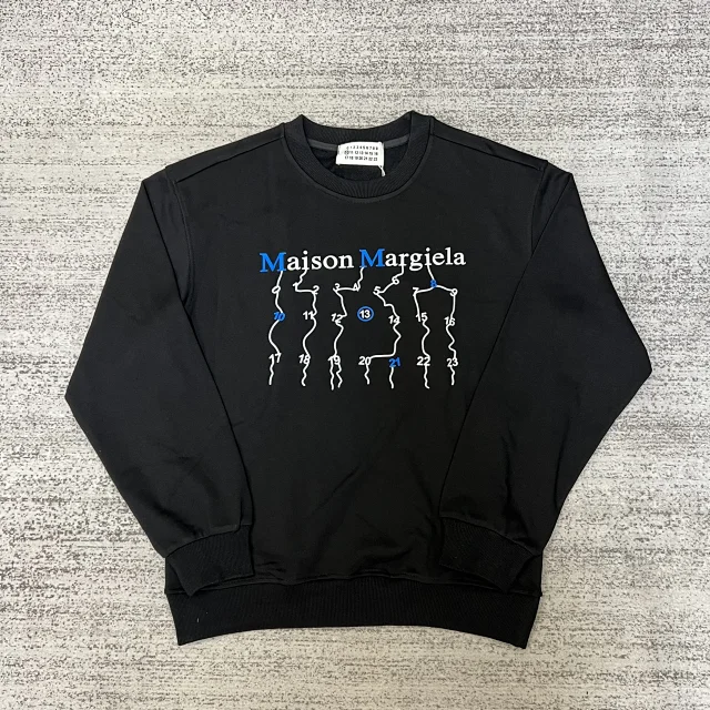 Maison Margiela Hoodies & Sweatshirts Crewneck Logo Print Sweatshirt product detail image 4