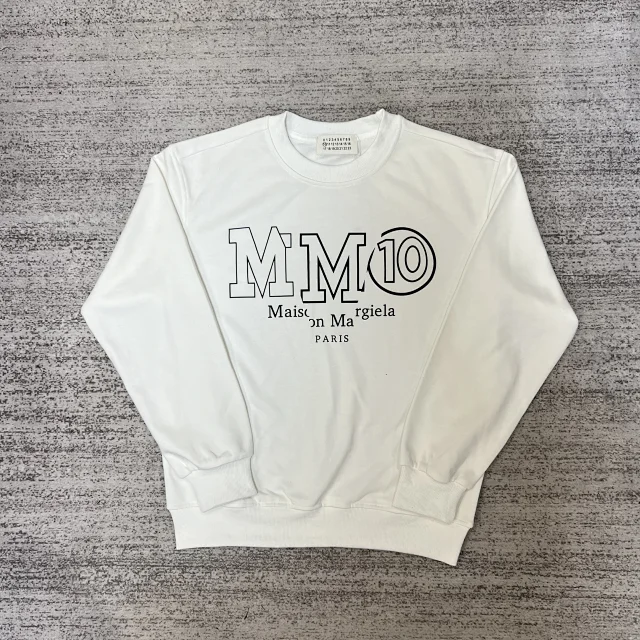 Maison Margiela Hoodies & Sweatshirts Crewneck sweatshirt with numeric graphic print product detail image 16