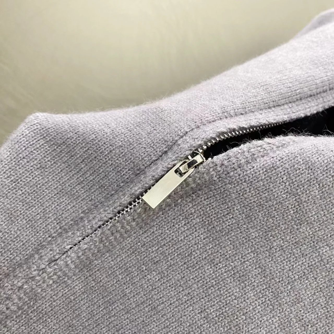 Thom Browne 4-Bar Stripe Zip-Up Sweater White - 15