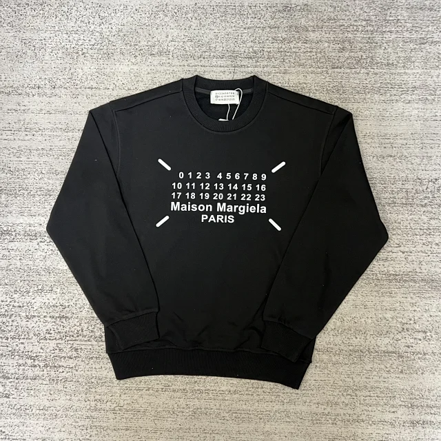 Maison Margiela Hoodies & Sweatshirts Crewneck sweatshirt with numeric graphic print product detail image 15