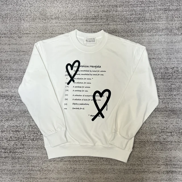Maison Margiela Hoodies & Sweatshirts Crewneck Logo Print Sweatshirt product detail image 26