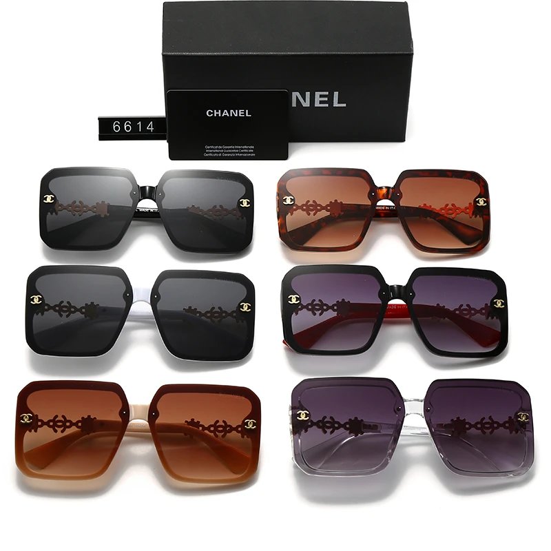 Chanel Cat-Eye Sunglasses Black Gold Accents Sunglasses - 6