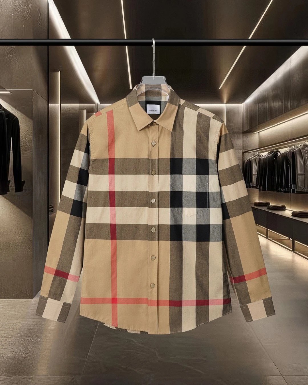 [DX33-6] Classic Plaid Shirt Long Sleeve Lapel Jacket Thin