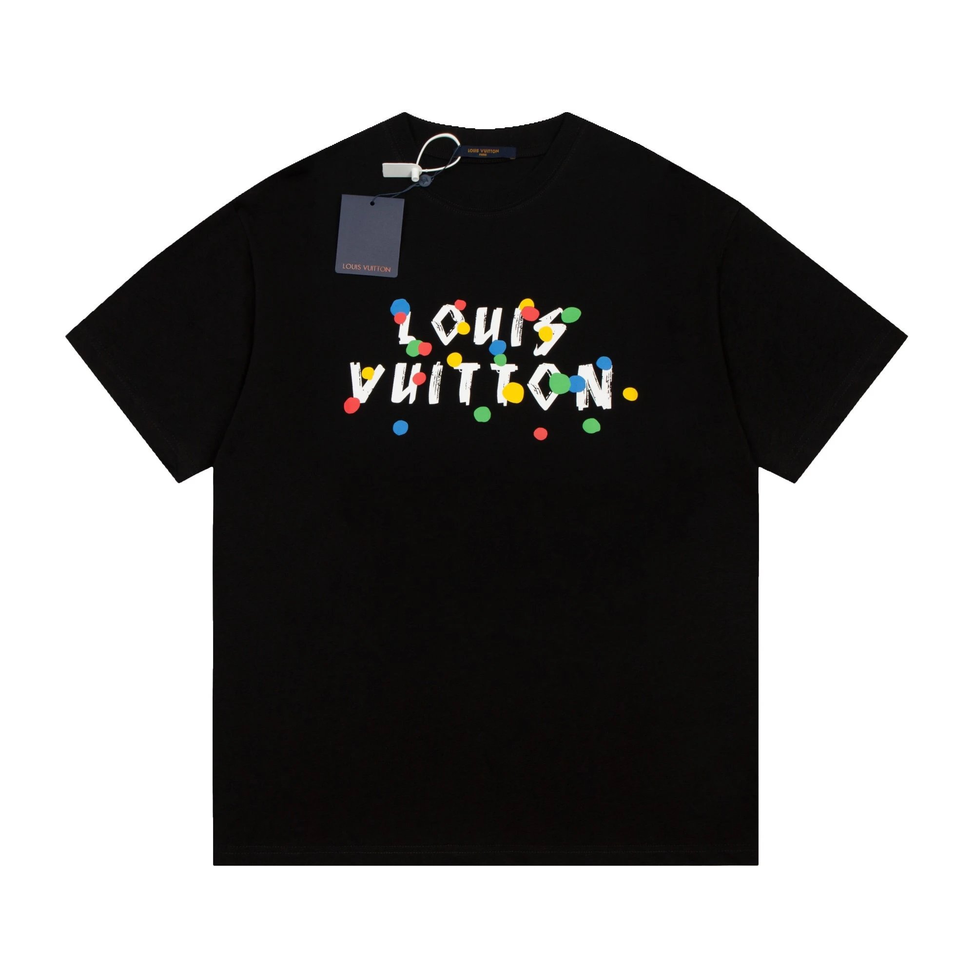 Louis Vuitton Graffiti Dots Logo Tee Black