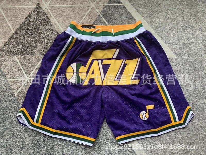 Just Don Utah Jazz Basketball Shorts Purple