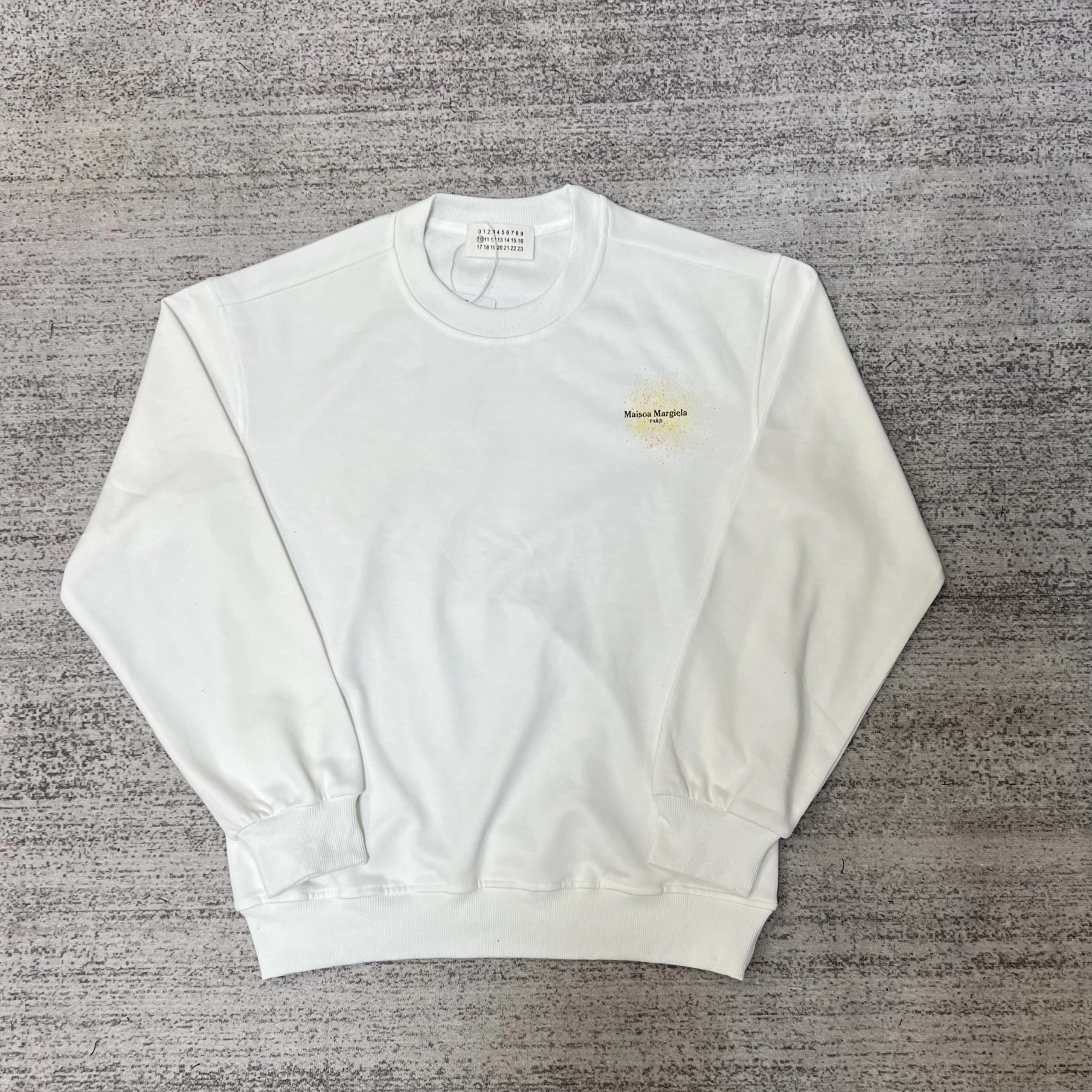 Supreme x Maison Margiela Number Grid Crewneck Black Hoodie - 13