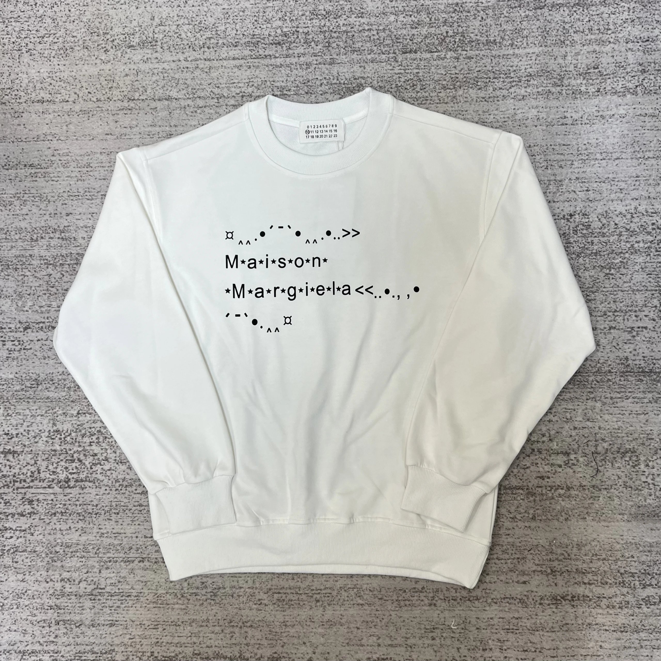 Maison Margiela MM6 Logo Print White Sweatshirt - 13
