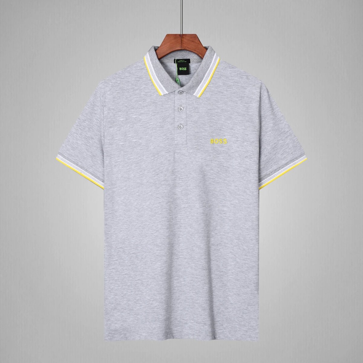 Hugo Boss Paddy Pro Polo Grey Yellow