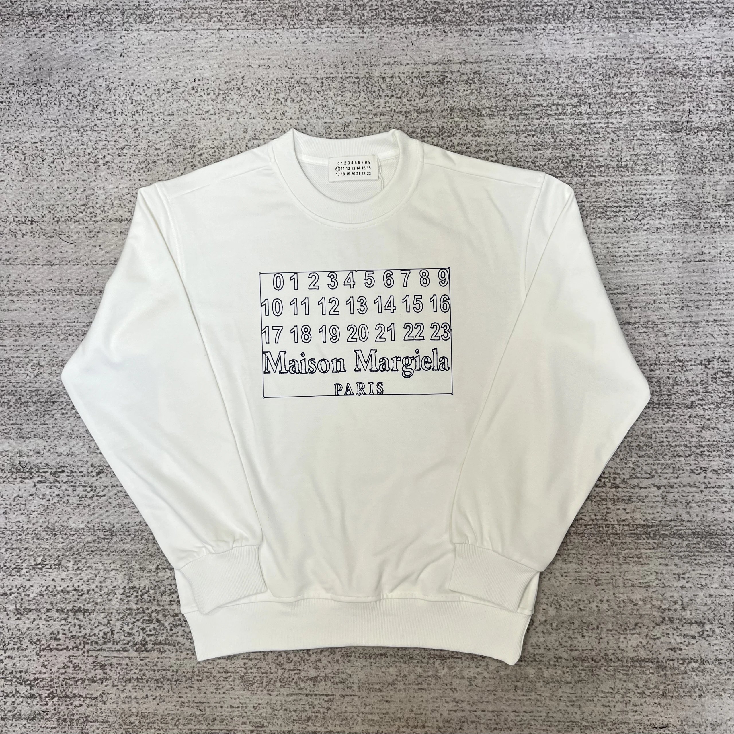 Maison Margiela MM6 Logo Print White Sweatshirt - 18