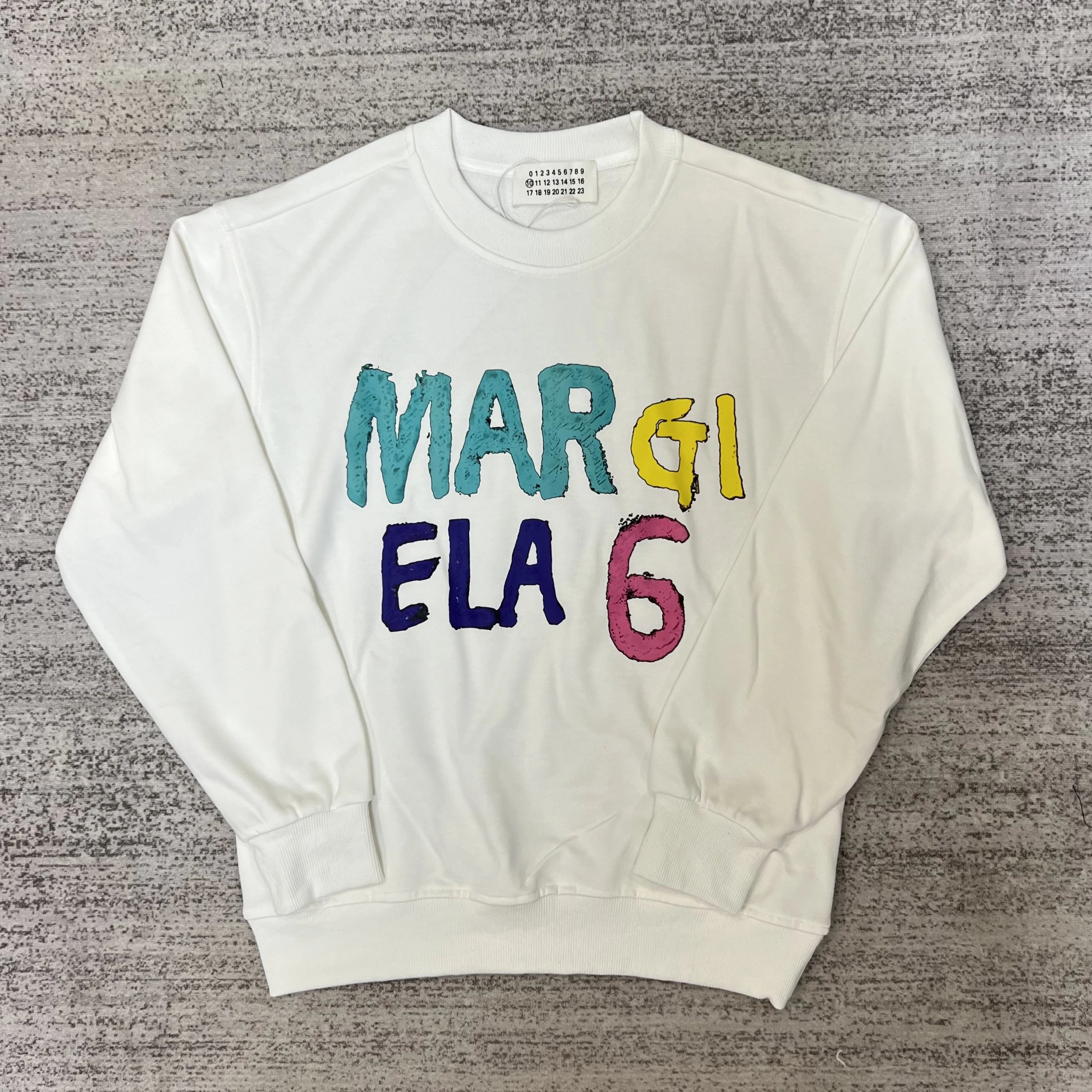 Maison Margiela MM6 Logo Print White Sweatshirt - 16