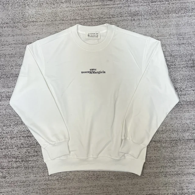 Maison Margiela Hoodies & Sweatshirts Crewneck Logo Print Sweatshirt product detail image 13