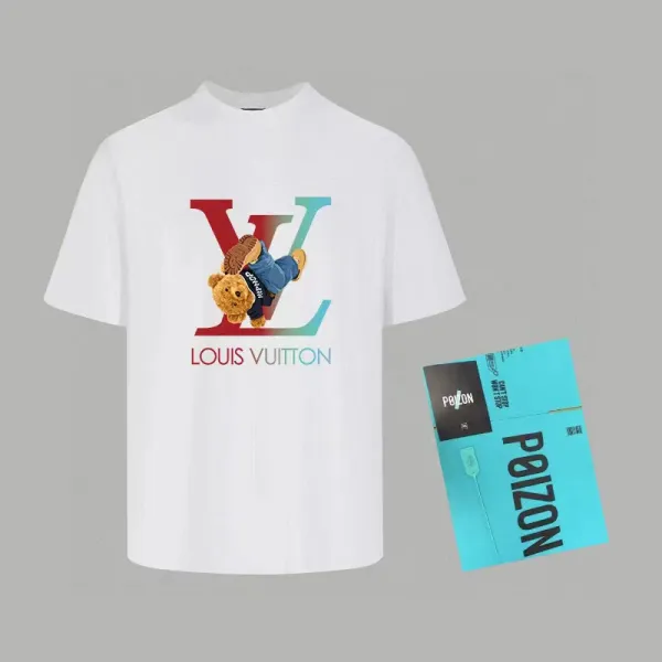 Louis Vuitton Bear LV Monogram T-Shirt White - 1