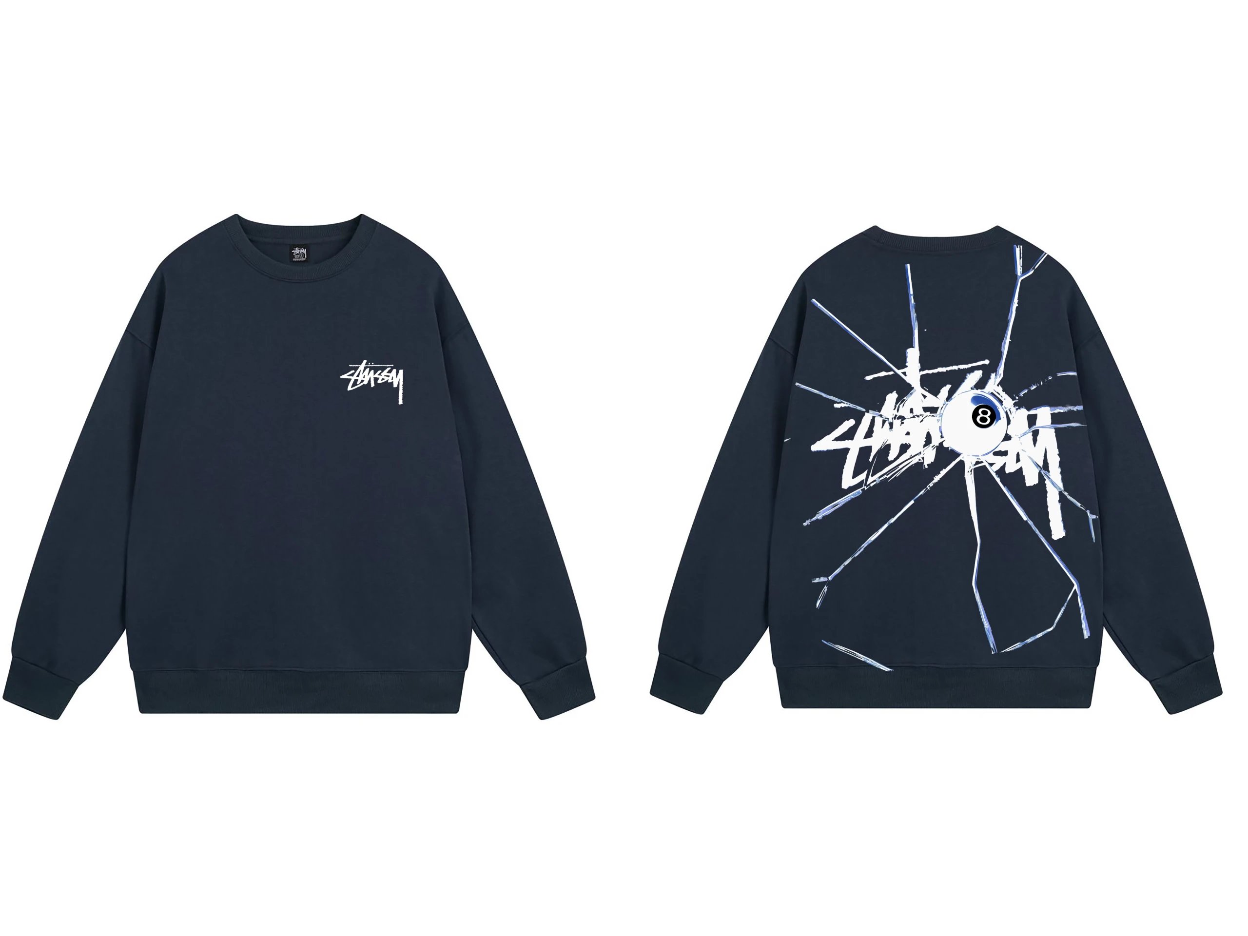 A Bathing Ape x Stussy Camo Circle Logo Gray Hoodie - 5
